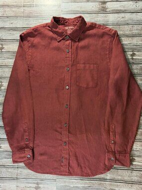 Todd Snyder Somelos portuguse linen shirt sz L color Red NWOT